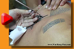Tattoo Yant Paed Tidt, the Yantra Tattoo Sak Yant video